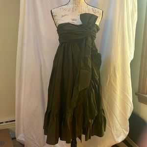 Diane Von Furstenberg Strapless Ruffled Dress